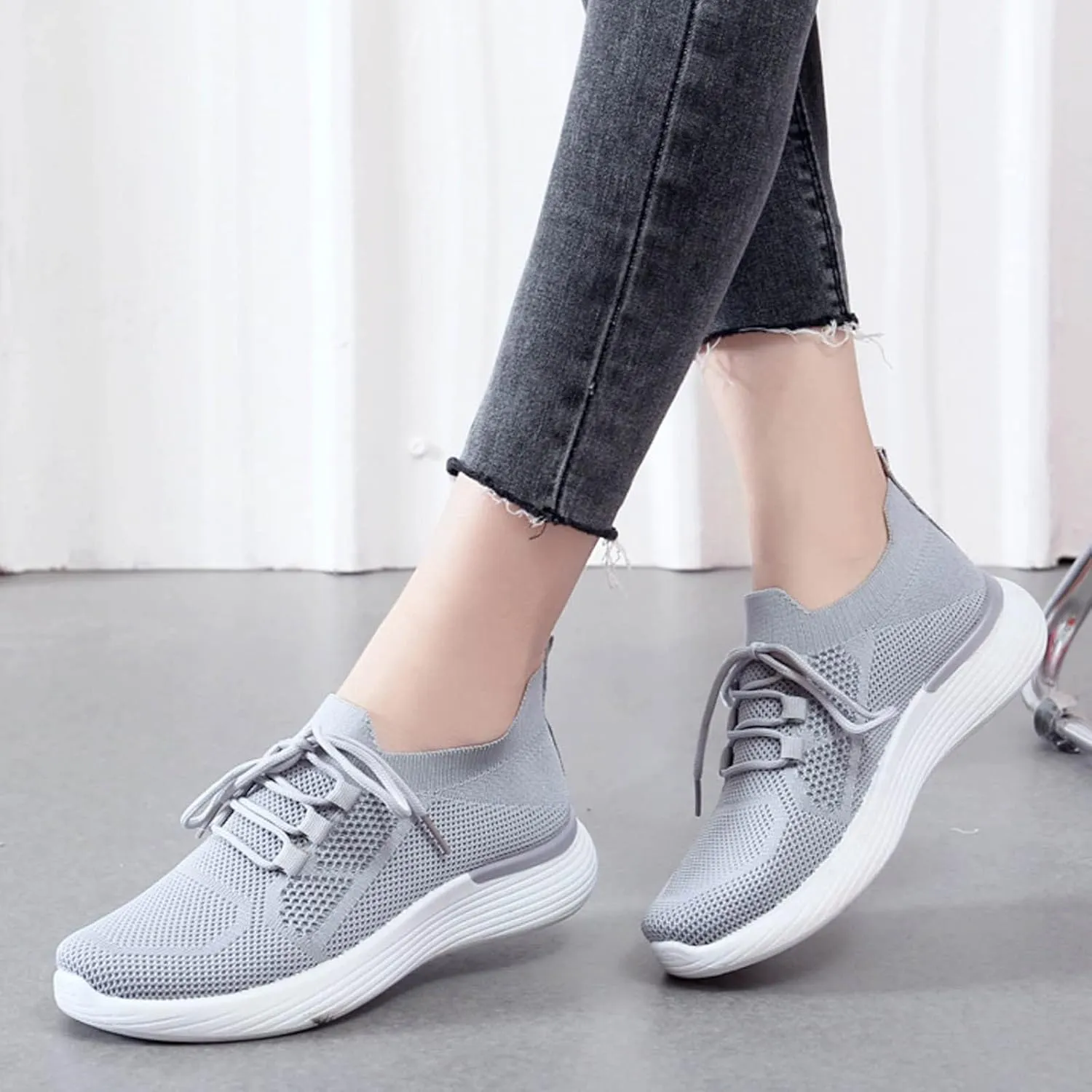 Platform Sneakers for Women Wide Zapatillas Elegantes De Tacon para Mujer Blancas Women's Running Shoes Size 8 Chunky Sneakers for Women 2023 Black Slip On White Sneakers Women Fashion