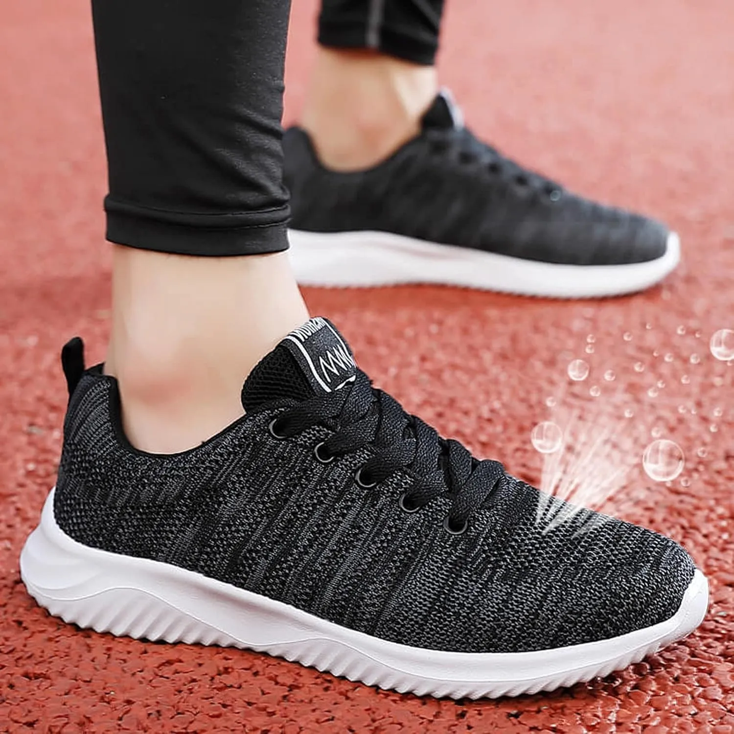 Platform Wide Sneakers for Women Fashion Lightweight Black Slip On Sneakers for Women 2023 Womens Casual Shoes Wide Width Black Wedge Gym Shoes for Women Zapatos Negros De Tacon Bajo para Mujer