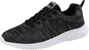 Platform Wide Sneakers for Women Fashion Lightweight Black Slip On Sneakers for Women 2023 Womens Casual Shoes Wide Width Black Wedge Gym Shoes for Women Zapatos Negros De Tacon Bajo para Mujer