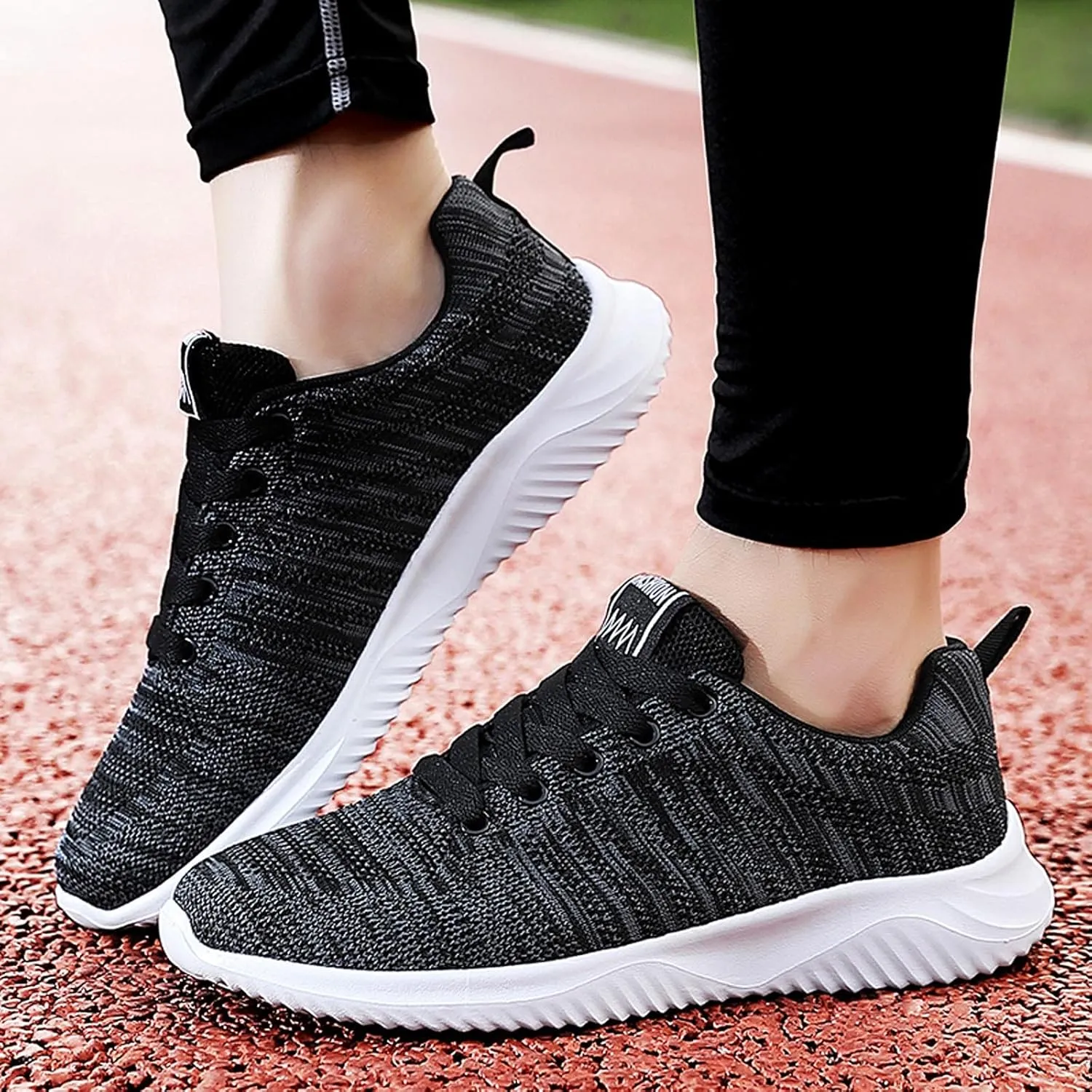 Platform Wide Sneakers for Women Fashion Lightweight Black Slip On Sneakers for Women 2023 Womens Casual Shoes Wide Width Black Wedge Gym Shoes for Women Zapatos Negros De Tacon Bajo para Mujer