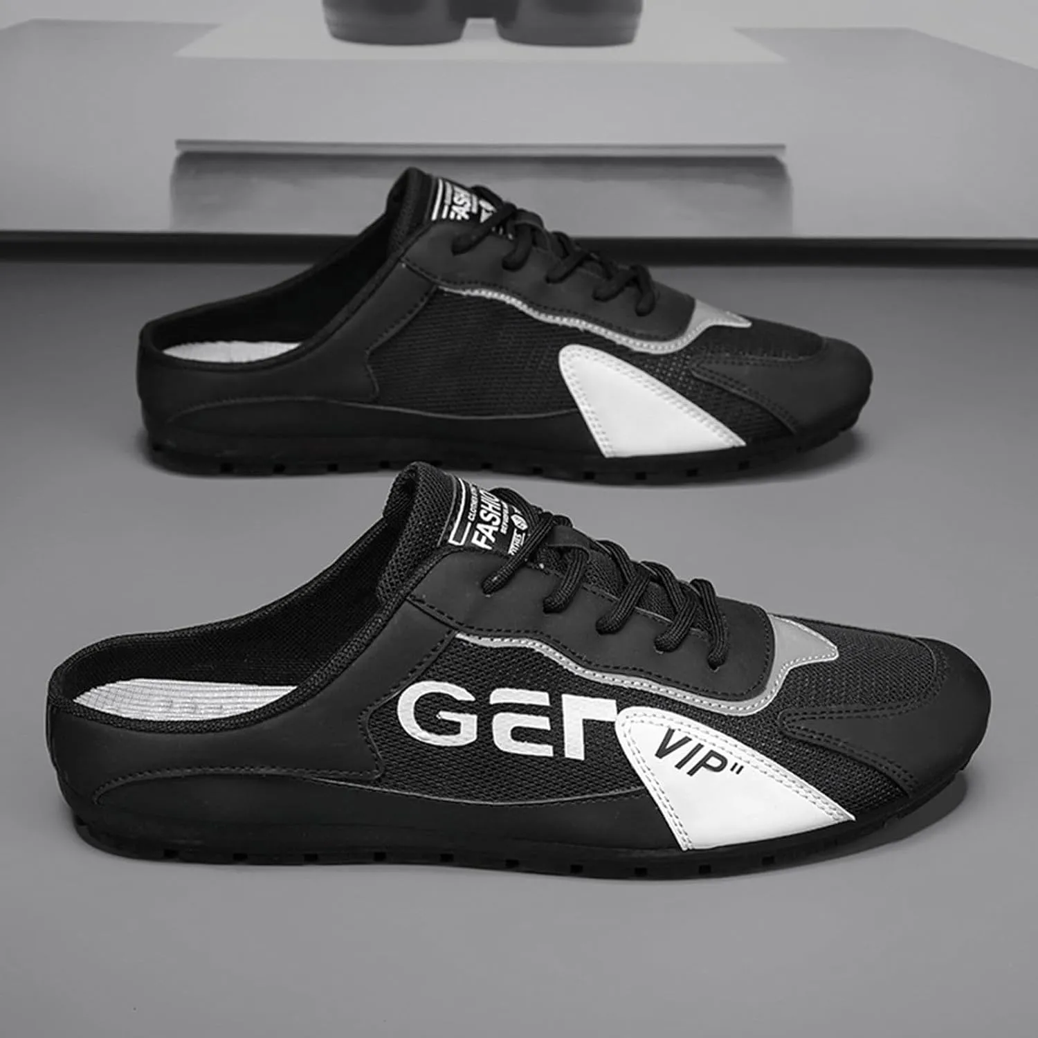 Running Shoes for Men Sports Fashion Simple Running Traveling Breathable Slip On Loafers