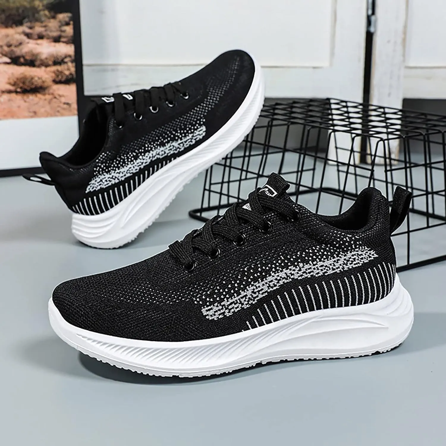 Running Shoes for Women Wide Fit Black Walking Shoes Women Arch Support White Canvas Shoes Women Wide Womens Tennis Shoes 7.5 Lace Up Women's Casual Everyday Shoes Comfortable