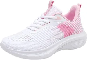 SBGMoSJ Running Shoes for Women Slip On Nurse Shoes for Women Gym Shoes for Women Workout Wide Feet Extra Wide White Sneakers for Women Leather Walking Shoes Plantar Fasciitis for Women