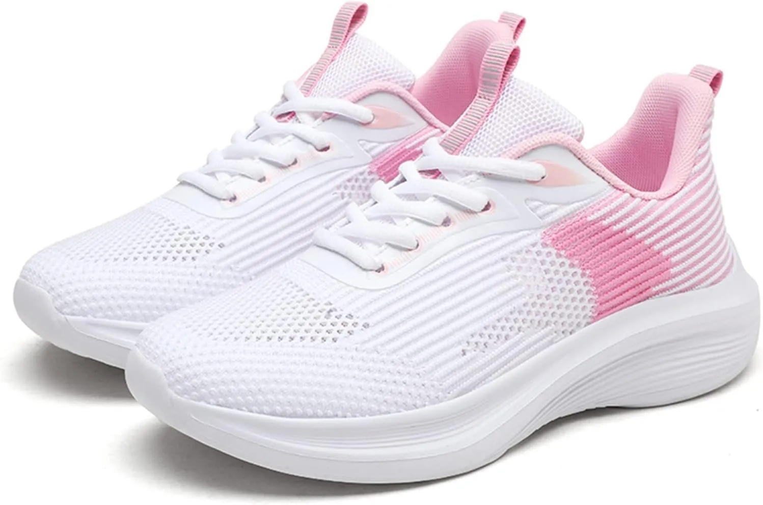 SBGMoSJ Running Shoes for Women Slip On Nurse Shoes for Women Gym Shoes for Women Workout Wide Feet Extra Wide White Sneakers for Women Leather Walking Shoes Plantar Fasciitis for Women