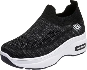 SBGMoSJ Sneakers for Women Size 8 Wide Width Womens Running Shoes Size 11.5 Wide Womens Slip On Tennis Shoes Size 7 Business Casual Sneakers Women Comfy Flats Shoes Women Dressy Cute