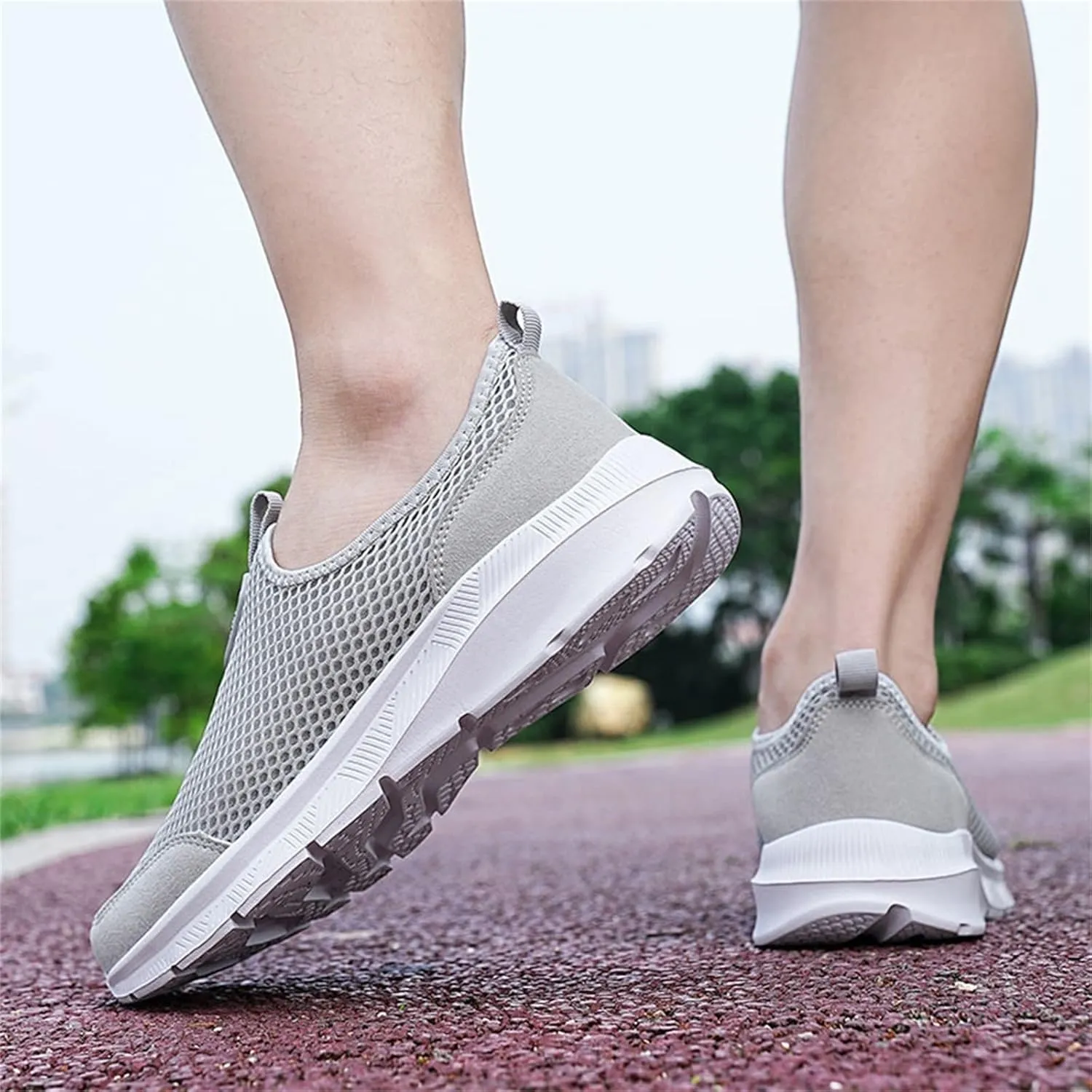 SBGMoSJ Sneakers for Women Women Slip On Sneakers Memory Foam Black Sneakers for Women Comfortable Wide Women Diabetic Walking Sneakers Size 10 Women's Comfortable Working Nurse Shoes Non-Slip