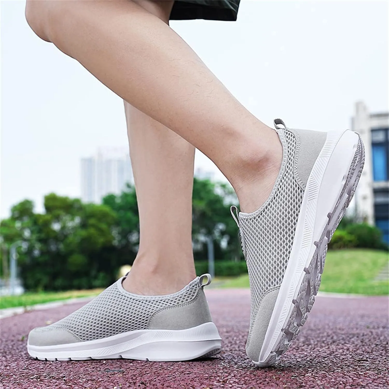 SBGMoSJ Sneakers for Women Women Slip On Sneakers Memory Foam Black Sneakers for Women Comfortable Wide Women Diabetic Walking Sneakers Size 10 Women's Comfortable Working Nurse Shoes Non-Slip