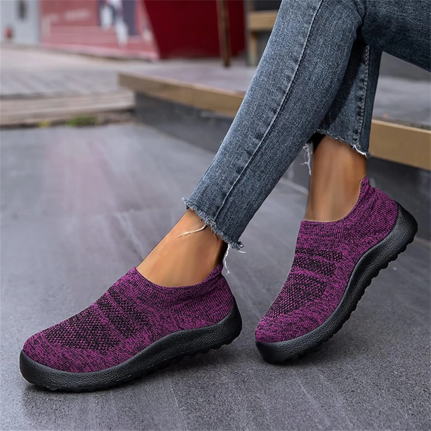 SBGMoSJ Women Athletic Walking Shoes Fashion Sneakers Zapato Tenis Antiderrapante para Mujer Womens Casual Shoes Silver Platform Wedge Sneakers for Women Women Slip On Tennis Shoes Size 8