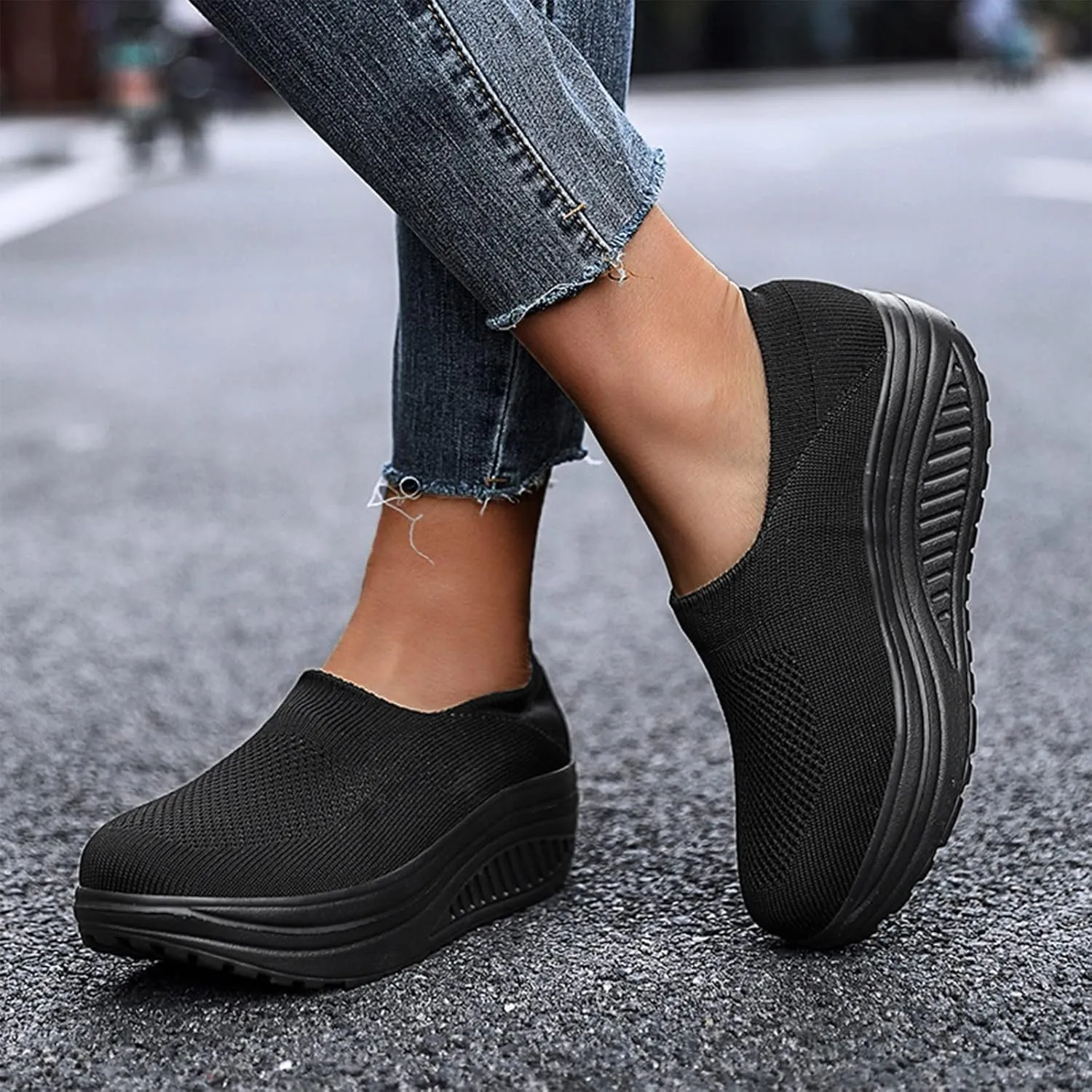 SBGMoSJ Womens High Top Sneakers Comfy Open Toe Flats Shoes Women Dressy Cute Womens Casual Slip On Shoes Size 10 Sneakers for Women Wide Width 2023 Women Orthopedic Sneakers