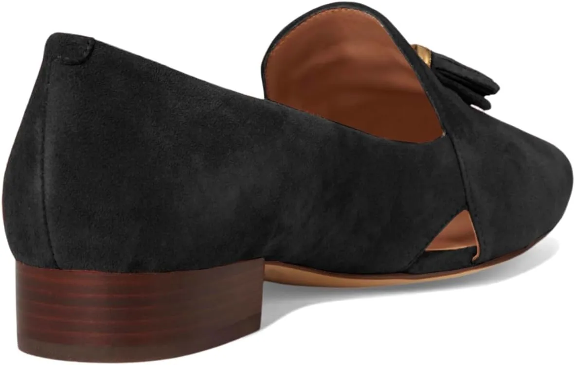 SHODENSE Women Tassel Loafer Flats Suede Slip On Pointed Closed Toe Flat Penny Loafers Dressy Ballerina Flats 4-11 M US
