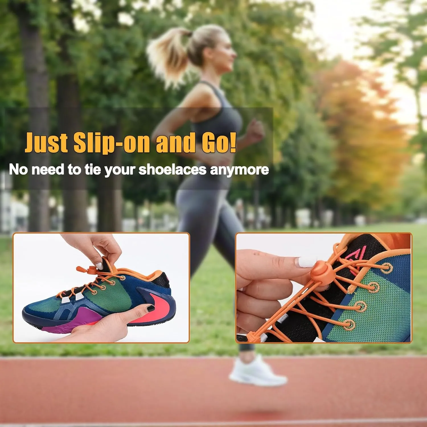 Tieless Elastic No Tie Shoelaces - Heavy Duty Shoe Laces for Kids and Adults, Running, Hiking, Tennis, and Daily Wear