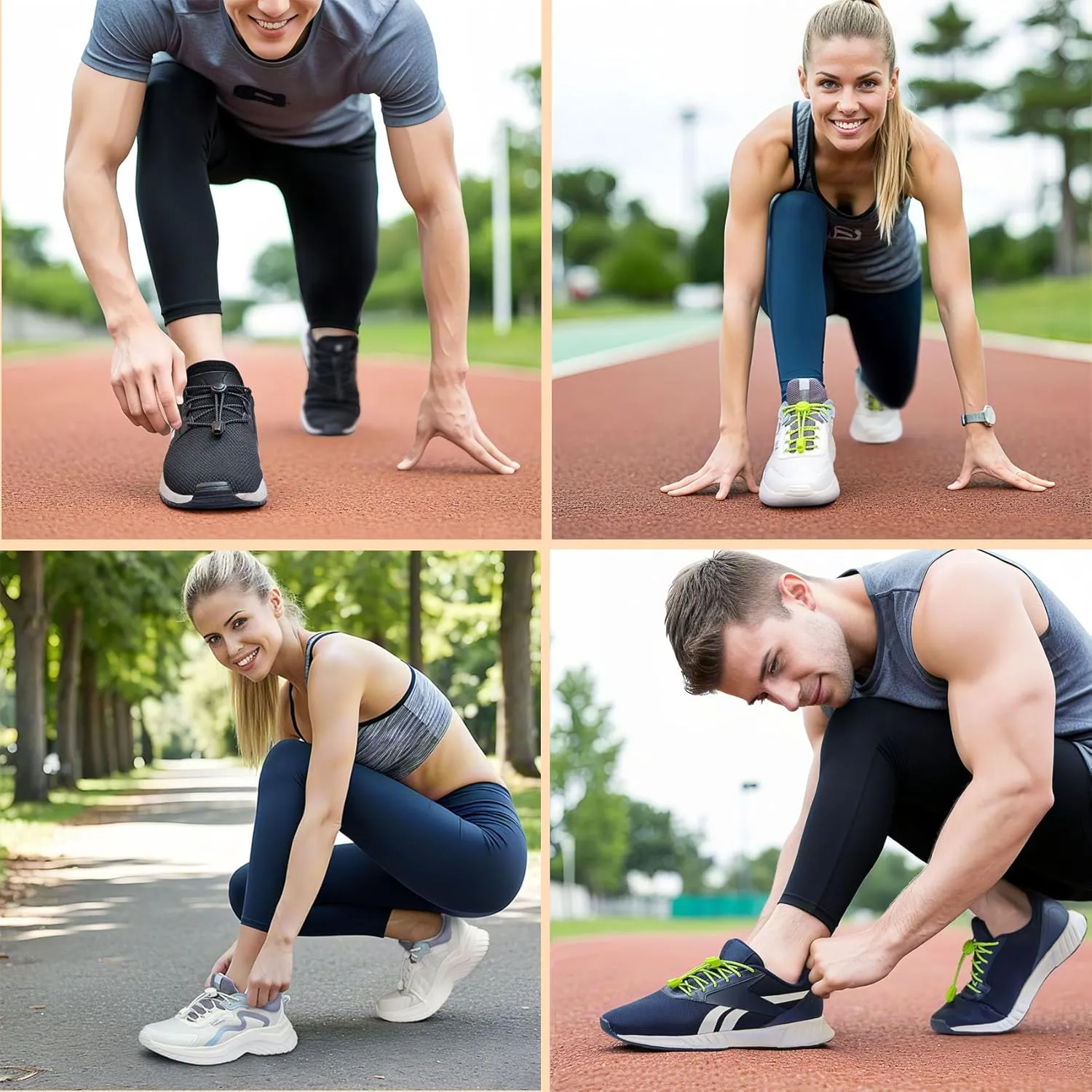 Tieless Elastic No Tie Shoelaces - Heavy Duty Shoe Laces for Kids and Adults, Running, Hiking, Tennis, and Daily Wear