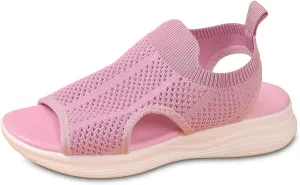 Trendy Women's Summer Sandals Open Toe Breathable Mesh Flat Comfortable Casual Wear For Daily Outings And Beach Vacations