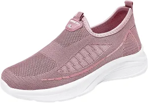 Walking Shoes Women Wide 9.5 Non Slip Arch Support Black Work Shoes for Women White Chunky Tennis Shoes Women Platform Slip On Shoes Women Dressy with Wedge Tenis para Mujeres OrtopéDicos
