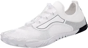 Water Shoes for Women Men Barefoot Breathable Quick-Dry Non Slip Water Swimming Diving Wading Beach Shoes Summer Hiking Breathable Couple Indoor Fitness Yoga Shoe with Comfy Cushioned Thick Sole