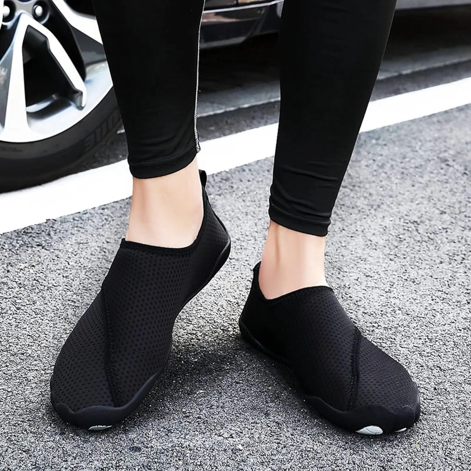 Water Shoes for Women Men Swim,Aqua Socks Beach Pool Comfortable Breathable Barefoot Wading River Boat Yoga Sand Couple Exercise Sport Lightweight Quick-Dry Adult Shoe Indoor