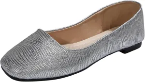 Women Flat Shoes Square Toe Dress Shoes Slip on Ballet Flats