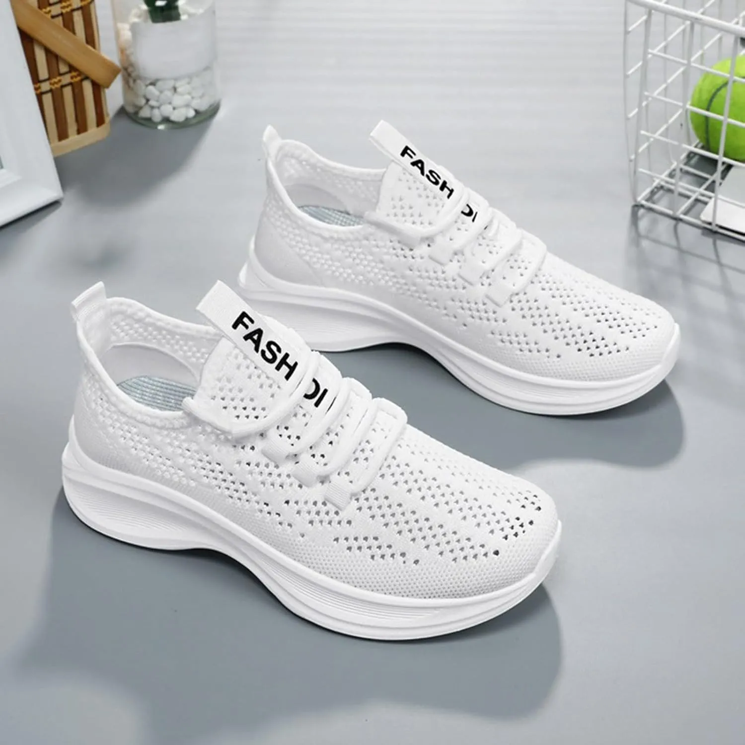 Women's Breathable Mesh Running Flywoven Orthopedic Soft Sole Casual Sports Shoes Summer Shoes Women