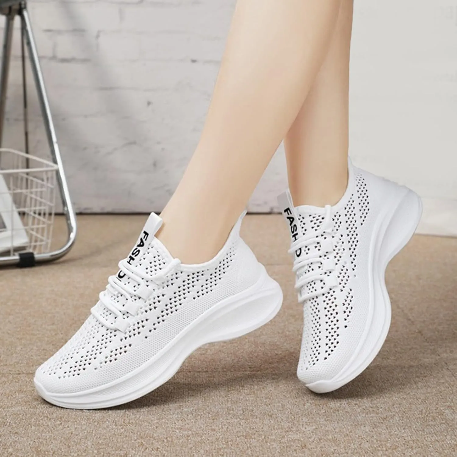 Women's Breathable Mesh Running Flywoven Orthopedic Soft Sole Casual Sports Shoes Summer Shoes Women