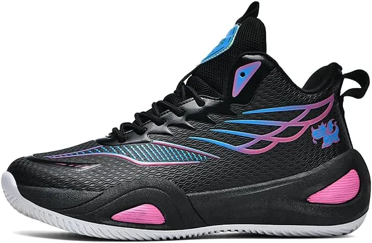 Womens Mens Basketball Shoes Lightweight Fashion Athletic Sneakers Breathable Comfortable Non Slip Unisex-Adult Outdoor Sports Training Shoes for Running Walking