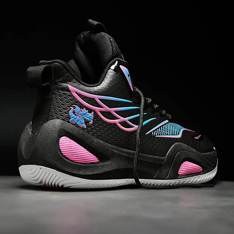 Womens Mens Basketball Shoes Lightweight Fashion Athletic Sneakers Breathable Comfortable Non Slip Unisex-Adult Outdoor Sports Training Shoes for Running Walking