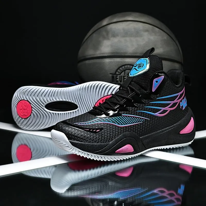 Womens Mens Basketball Shoes Lightweight Fashion Athletic Sneakers Breathable Comfortable Non Slip Unisex-Adult Outdoor Sports Training Shoes for Running Walking