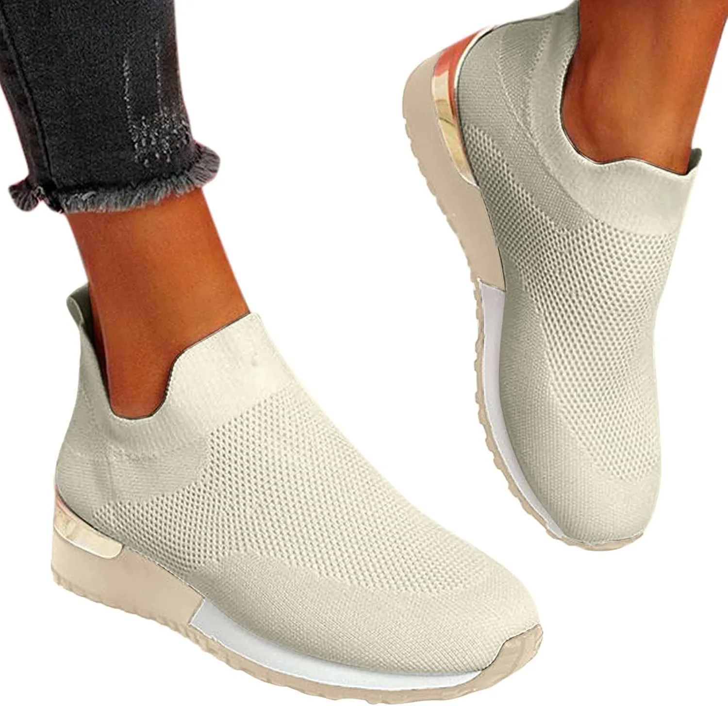 Womens Running Shoes Zapatos OrtopéDicos para Mujer Con Pie Plano Black Wedge Sneakers for Women Dressy Womens Tennis Shoes 7.5 Slip On Women's Slip On Shoes Size 7 Wide