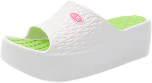 Womens Sandals Open Toe Platform Thick Soles Fashion Women Summer Sandals Breathable Lightweight Slip on Non Slip Slippers for Women Beach Shoes
